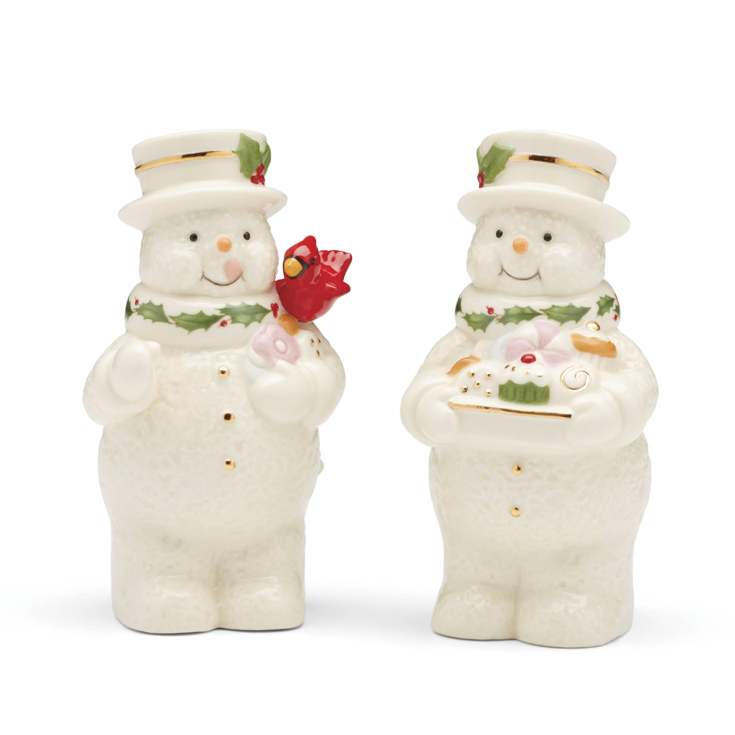 洋書 Portable Holidays: Snowman&Santa Amazon.com: Lenox 896361 Happy Holly Days Snowmen Salt